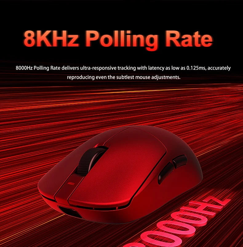 Aula V9 Ultra Kabellose E-Sports-Gaming-Maus Double 8k 3mode PAW 3950 8k 55g Leichte ergonomische Maus – individuelles PC-Zubehör