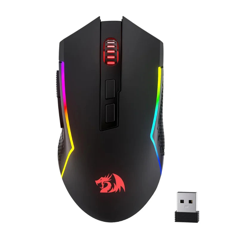 Redragon M693 Wireless Gaming Mouse 12800 DPI, 7 Programmable Buttons, 3-Mode Bluetooth & 2.4G Gaming Mouse