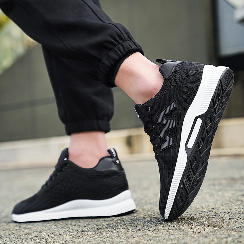 Chunky Sneakers Men  Elevator Lift Height Increase  Insole 6cm  Sports Plus Size 37-46