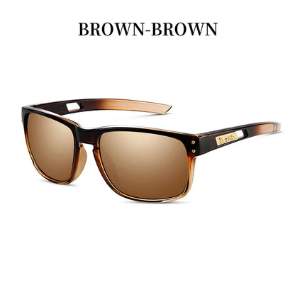 Men's Sunglasses New Arrival Square Polarized Sunglasses Goggles Sun Glasses TR90  With UV Protection
