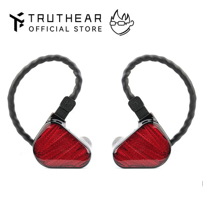 Auscultadores intra-auriculares audiófilos com fio TRUTHEAR x Crinacle ZERO:RED Dual Dynamic Driver 0.78 2Pin HiFi
