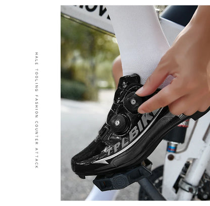 New Men's and Women's Bicycle Shoes,Outdoor Cycling Shoes,Three Functional Soles,Professional Training Shoes