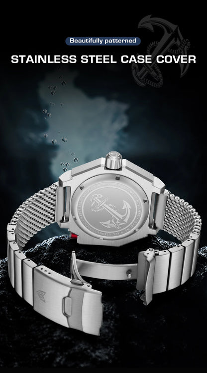 FeelNever New Top brand Men Luxury Watch 1000m Waterproof BGW9 Super luminous relogios masculinos Automatic Mechanical Watches