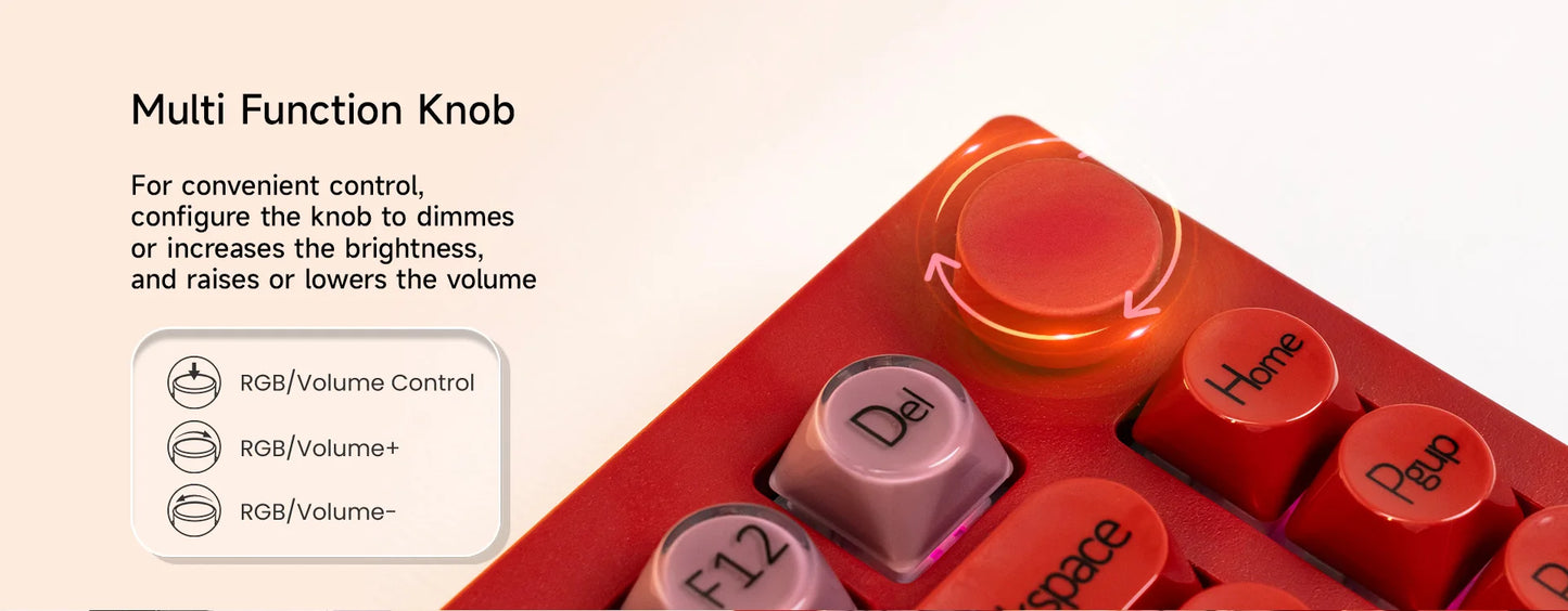 Teclado mecânico gaming AKKO 5075 X Veekos K75, teclado 75% RGB, hot swap 3/5 pinos, com fios, personalizado, com botão rotativo e gasket