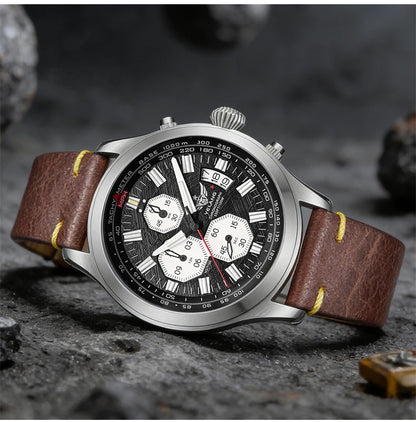 YELANG V1029S Men's Quartz Watch 42mm Japan OS10 Movement T100 Luminous 100M Waterproof Sports Military Style Watches Sapphire