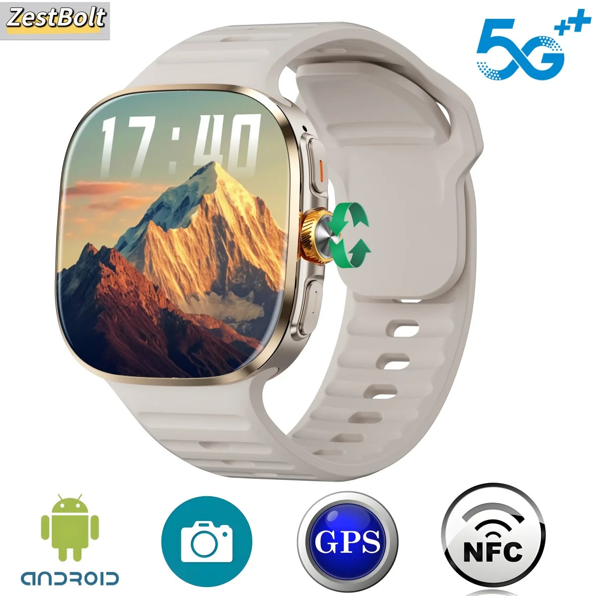 M99 Smartwatch 5G With 2.4inch Amoled Screen 900W Rotating Camera WIFI GPS Position Compass NFC Bluetooth Smart Watch Men Women