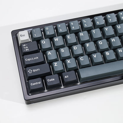 KBDiy 174 Teclas/Conjunto PBT GMK Apollo Keycap Double Shot Minimalista ISO Perfil Cherry para Teclado Mecânico Gaming Keycaps para MX