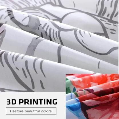 KPop Bedding Duvet Cover Set 3pcs Lightweight Soft Quilt Cover Microfiber Duvet Cover with Zipper Closure