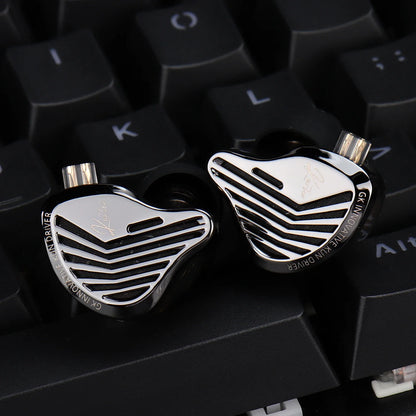 Kz Gk Kunten 1DD Dynamic Drive Earphone Hifi IEMs in ear Earbuds 2pin Detachable Cable Metal Gamer Audiophile headset