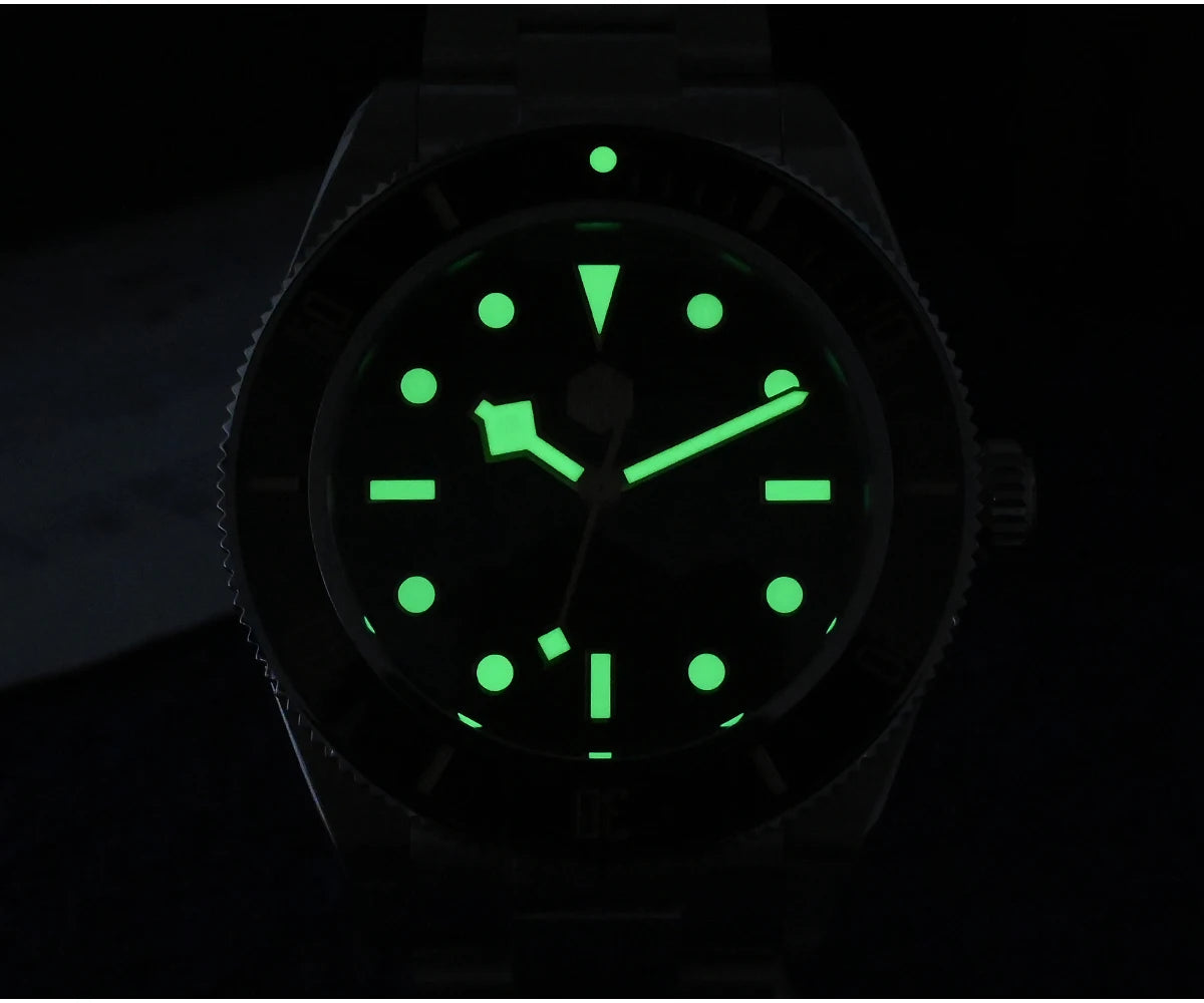 San Martin 40mm NH35 Automatic Men Diving Watch 20ATM Waterproof BB58 Sapphire Wristwatch BGW-9 C3 Luminous Reloj SN0008C/D