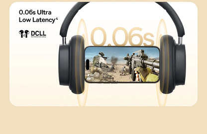 Auscultadores Over-Ear Sem Fios Bluetooth 5.3 Baseus – Driver HiFi de 40mm, Headset Dobrável com 70H de Autonomia e Áudio Espacial