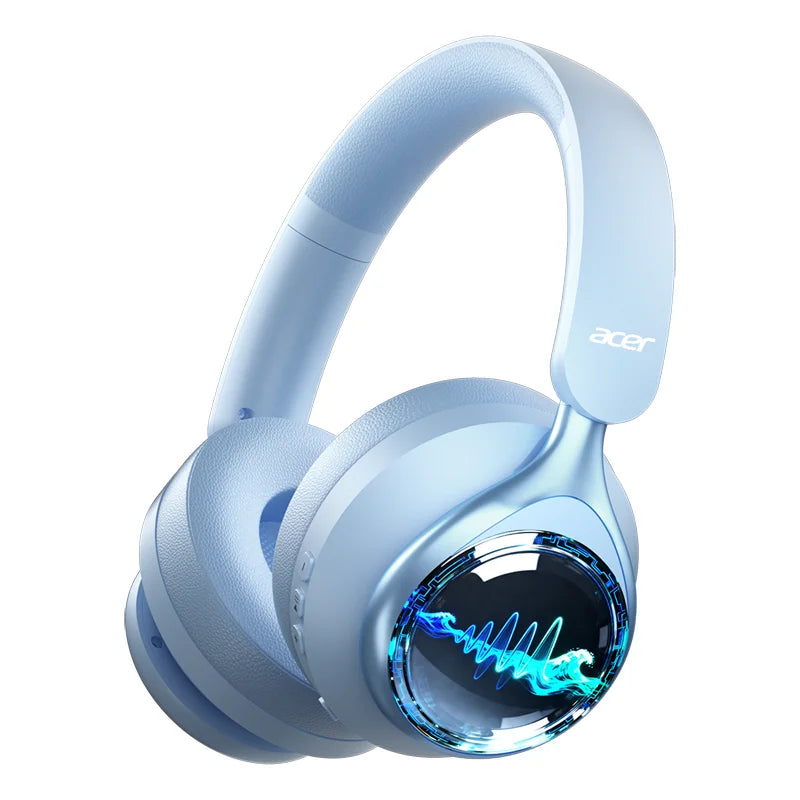 Acer OHR712 Casques Sans Fil Bluetooth 6.0 Pliables Over-Ear avec Effet Audio Spatial 360°, pour Voyage, Maison et Bureau