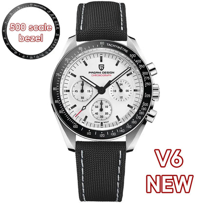 PAGANI DESIGN 2026 New Mens Watches Panda Moon Watch Luxury Quartz Watch For Men Automatic Date Sport Chronograph Wristwatch Men