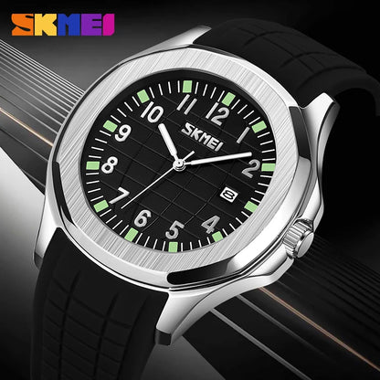 Skmei 9286 Top Brand Luxury Date Sports Silicone Watches Clock For Men Male Relogio Masculino Quartz Movement Wristwatches