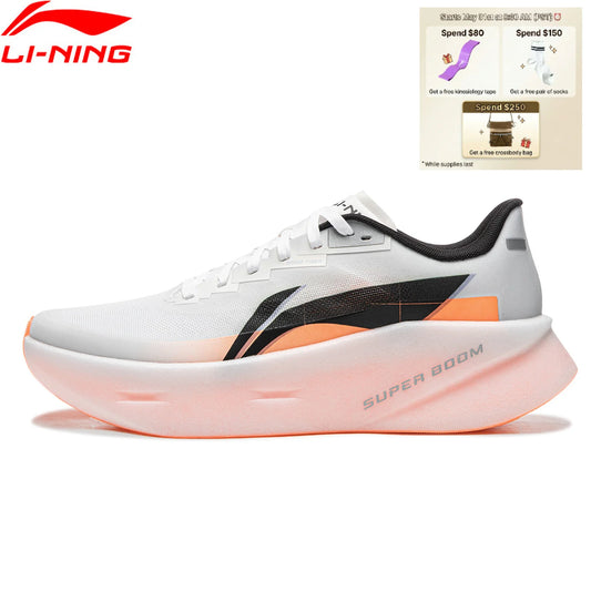 Scarpe da running da uomo Li-Ning CHAOYING PRO ammortizzate BOOM FIBER traspiranti leggere a rimbalzo, scarpe sportive quotidiane LiNing ARBW003
