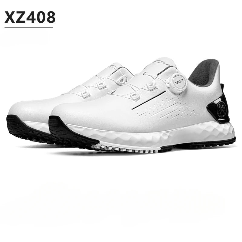 PGM golf-sneakers til herrer – komfortabel støddæmpning, drejeknap-snørebånd, vandtætte og skridsikre, med højdeøgning XZ408