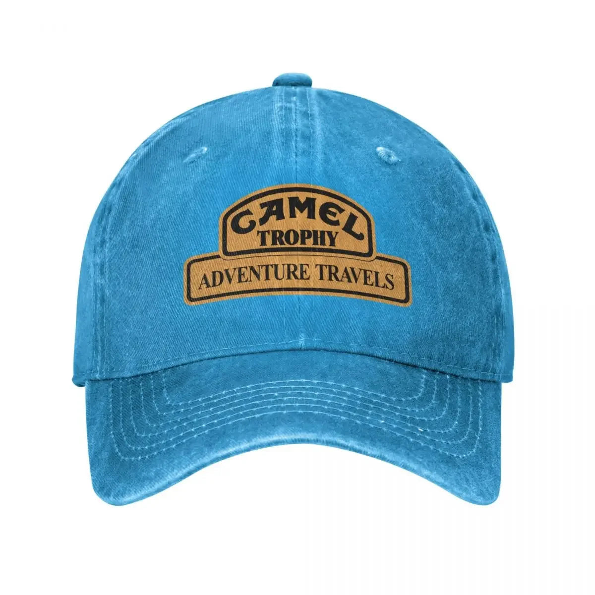 Czapka baseballowa w stylu retro Camel Trophy Racing dla mężczyzn i kobiet, z postarzanego dżinsu, z zatrzaskiem, na lato, do aktywności na świeżym powietrzu, miękka czapka bez usztywnienia
