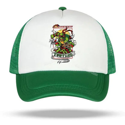 Teenage Mutant Ninja Turtles Baseball Cap Embroidered Cartoon Anime Print Hats Duck Tongue Hat Nethats Sun Visor Headgear Gifts