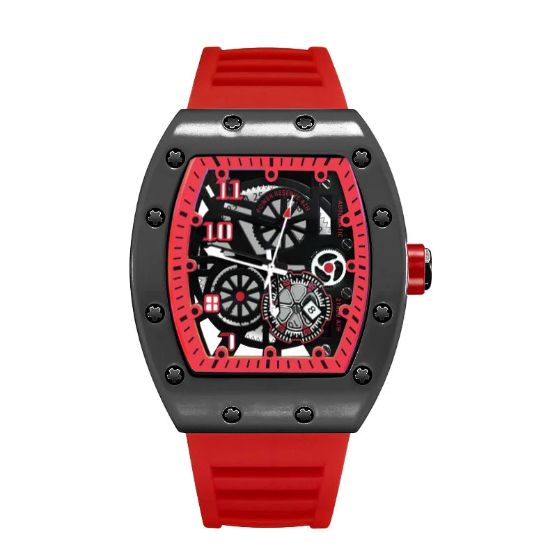 Luxury Men’s Quartz Wristwatch Hollow Design Trend None Machine Automatic Quartz Hollow Luminous Waterproof Men's Watch for Man