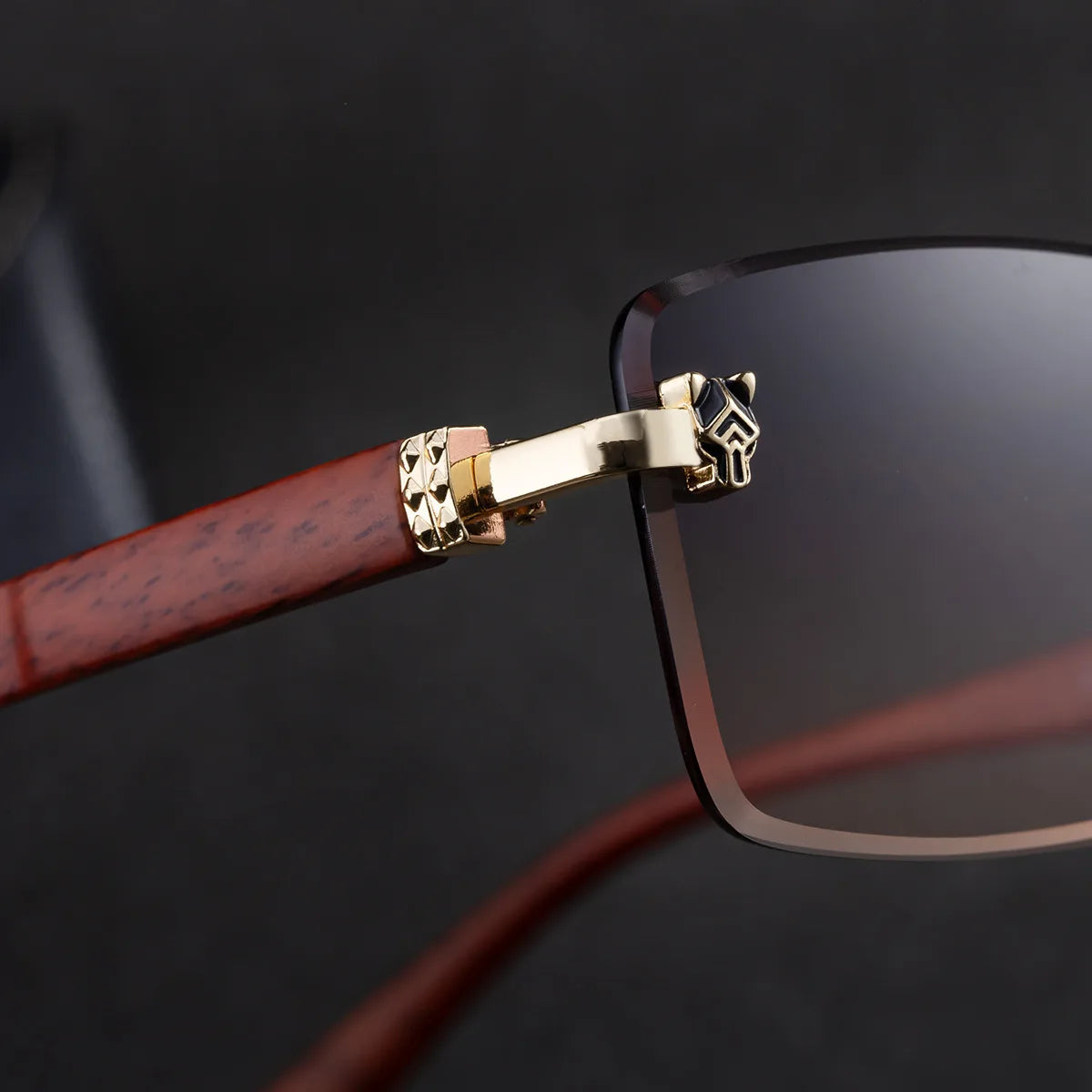 2026 Wooden Rimless Sunglasses Women Trendy Retro UV400 Protection Square Sunglass Men Brand Design Fashion Glasses Dropshipping