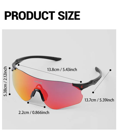 Kapvoe New Outdoor Running Cycling Glasses Bike Photochromic Sunglasses Women Eyewear Men Sports Marathon Bicycle UV400 Goggles