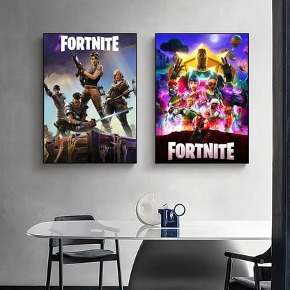 Game F-Fortnite Poster Surprise Home Decoration Picture Wall Art for Study Living Room Decor