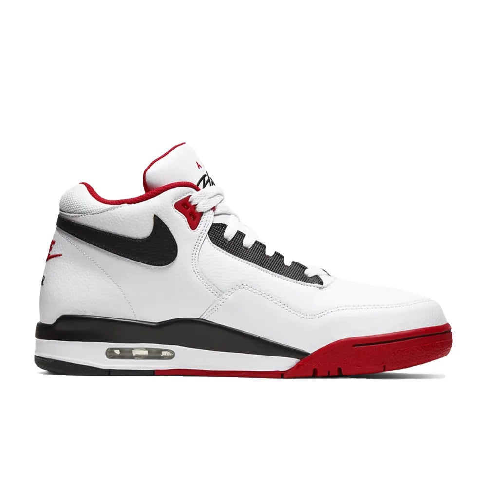 Buty do koszykówki Nike Flight Legacy Classic Style Mid-Top Retro, unisex, czerwono-białe, BQ4212-100