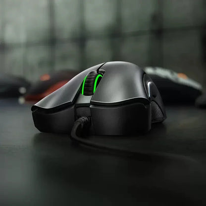 Mouse gaming cablato Razer DeathAdder Essential / Mouse cablati 6400DPI con 5 pulsanti indipendenti per laptop e PC gamer