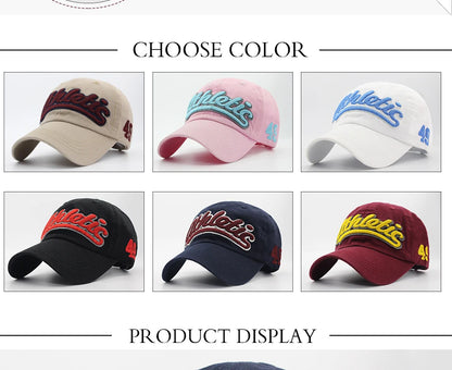 Czapka baseballowa z haftem wielkimi literami – męska letnia czapka codzienna, damska modna czapka typu snapback z bawełny, czapka z daszkiem w stylu hip-hopowym, jesienna czapka z regulowanym paskiem