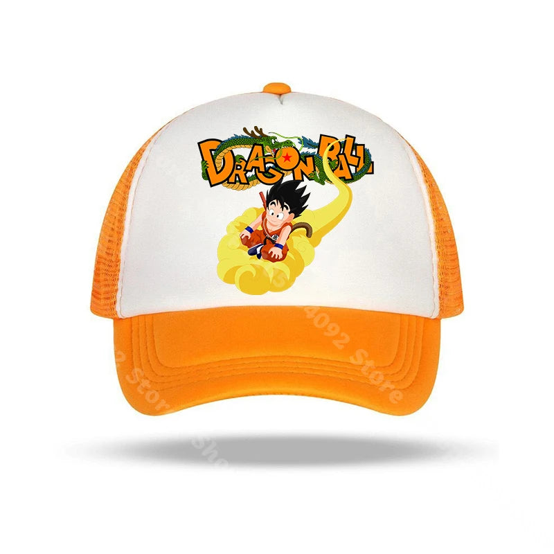 Dragon Ball baseball sapkák, anime karakterekkel nyomtatott napellenzős sapkák, gyerekeknek és felnőtteknek, nyári, lélegző, alkalmi sapkák, állítható csúcsú sapkák, ajándékok