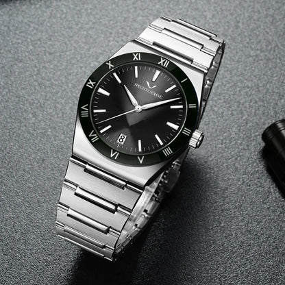 Dropshipping New Fashion Specht & Söhne Luxury Quartz Watch For Men 38MM Stainless Steel Watch Sapphire Crystal 50M Waterproof