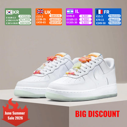 Nike Air Force 1 skate-sneakers för damer med halkfria, slitstarka och dämpade sulor IB8875-111