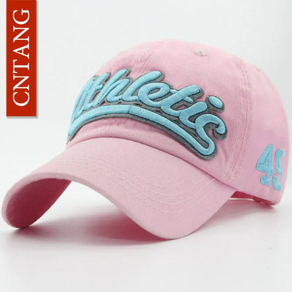 Czapka baseballowa z haftem wielkimi literami – męska letnia czapka codzienna, damska modna czapka typu snapback z bawełny, czapka z daszkiem w stylu hip-hopowym, jesienna czapka z regulowanym paskiem