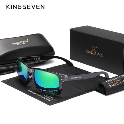 KINGSEVEN Rectangle Retro TR90 Polarized Sunglasses Women Men Cycling UV400 Climbing Glasses Anti-glare Outdoor Sports Eyewear