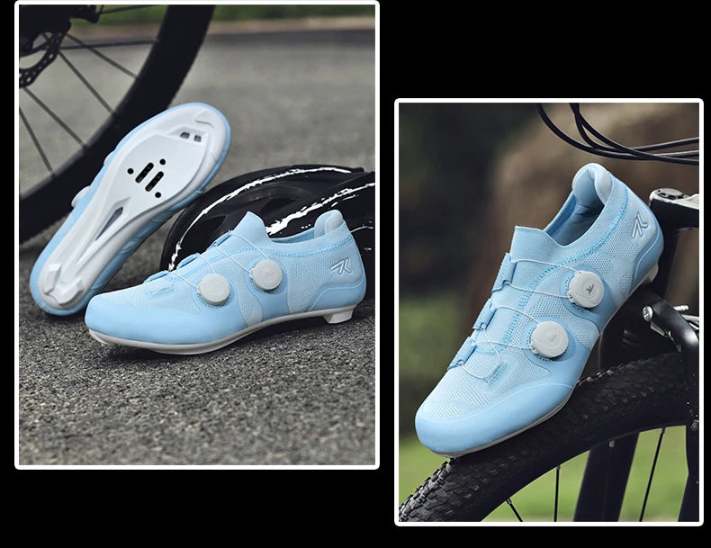Professional Men Cycling MTB Shoes Route Cleats Speed Road Bike Sneaker Racing Women Flat Bicycle Mountain Spd Biking Footwear