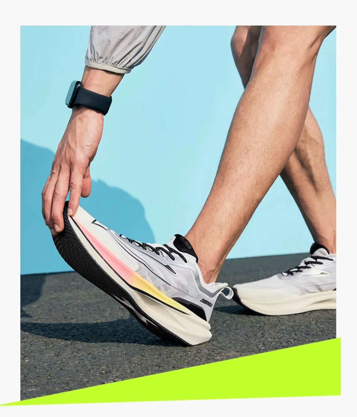 Xtep 2000KM 2.0 Running Shoes Men  Summer Professional TPU Shock Absorption Sneakers (suggest half size down) 876219110043