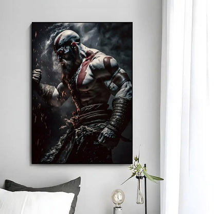 God Of War Poster Wall Art Print Decorative Mural Home Decor Gift Unframed