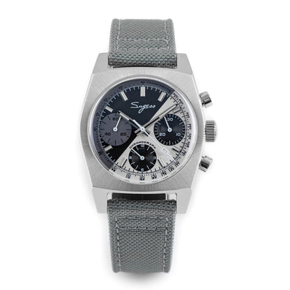 Sugess 37mm Men's Pilot Watches Original ST19 Chronograph Swanneck Mechanical Wristwatches Dome Sapphire Crystal Force Army 2024