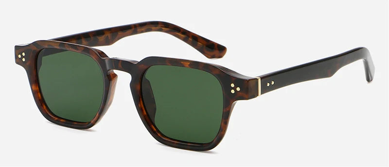 Peekaboo irregular sunglasses for women black brown retro style square sun glasses for men uv400 summer accessories 2025