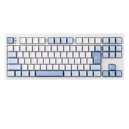 Versão japonesa EPOMAKER TH87 layout JIS, layout TKL, teclado mecânico Hot-Swap com ligação por cabo/Bluetooth/sem fios 2.4GHz e bateria de 10000mAh