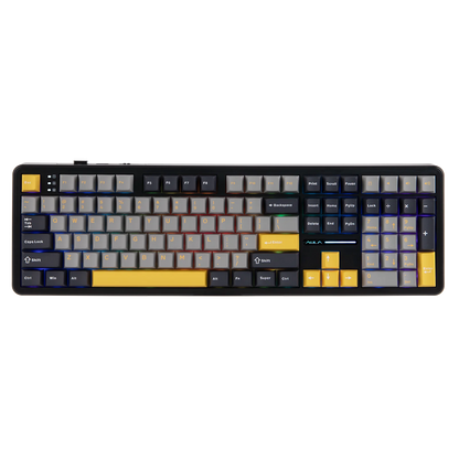 EPOMAKER x AULA F108 Full Size 100% ANSI Layout Hot-Swap Wired/2.4GHz/Bluetooth 5.0 Wireless Mechanical Keyboard RGB Backlight