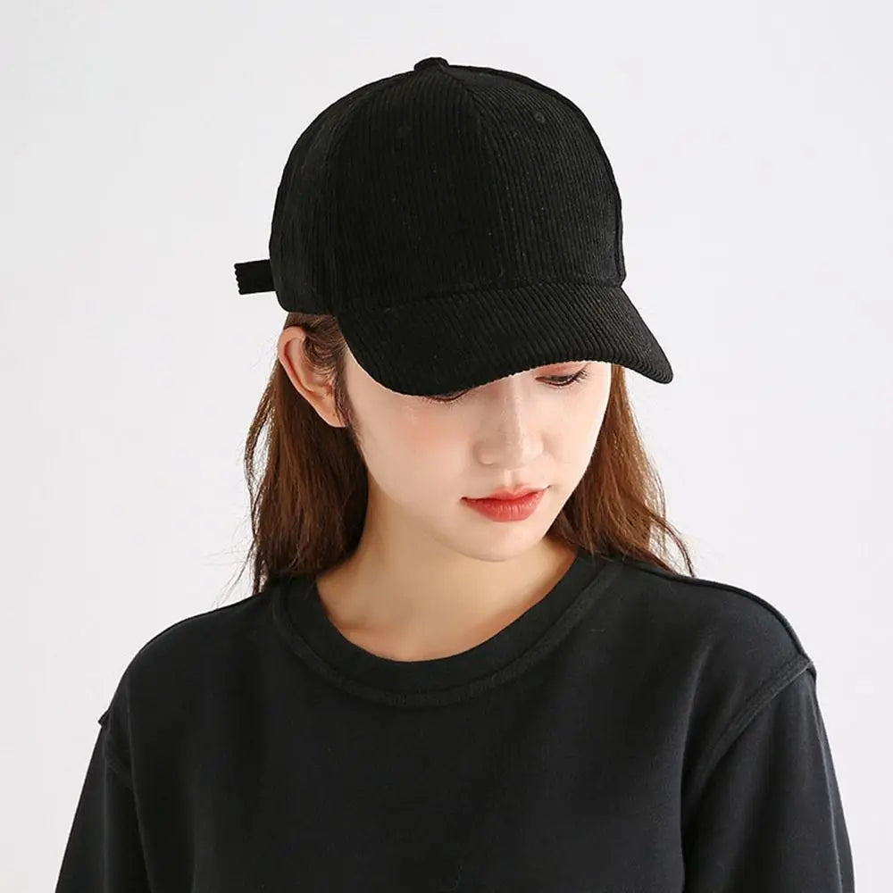 Unisex kordbársony baseball sapka, állítható napellenző sapka, hiphop sapka, férfiaknak