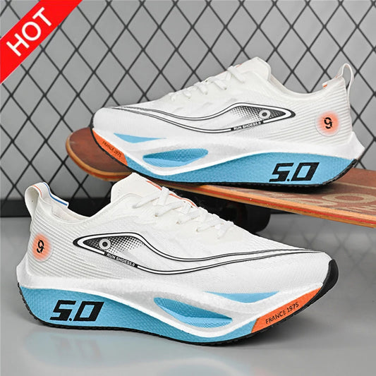 Nuove scarpe sportive da uomo e donna, sneaker da running, piastra in carbonio, da gara maschile per maratona, ammortizzanti, scarpe da allenamento per atletica