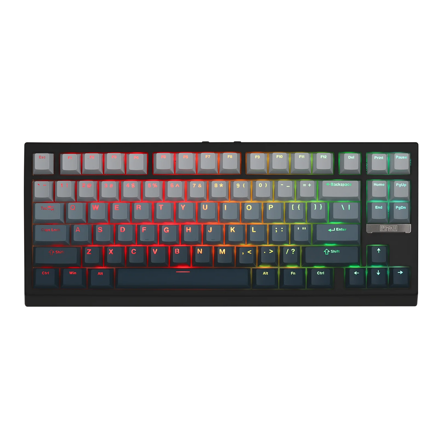 Teclado mecânico magnético EPOMAKER G84 HE 75% ANSI US Layout Gasket com fio/BT/2.4Ghz sem fios, efeito Hall, polling 8K e 8000mAh