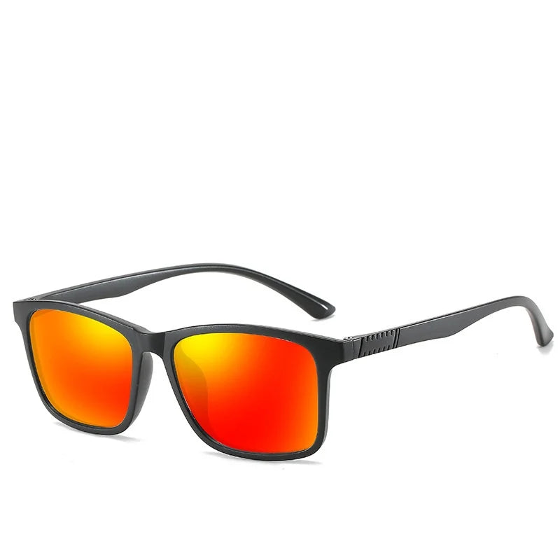 KLASSNUM Sunglasses Man TR Frame Polarized Sunglasses Yellow Driving Sun Glasses Fishing Sports UV400 Shades Classic Eyewear New