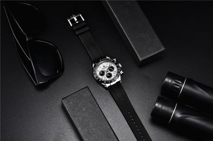PAGANI DESIGN V2 40MM Quadrante meteorite Orologio da uomo al quarzo Cronografo retro in zaffiro Orologio impermeabile da uomo Reloj0 hombr