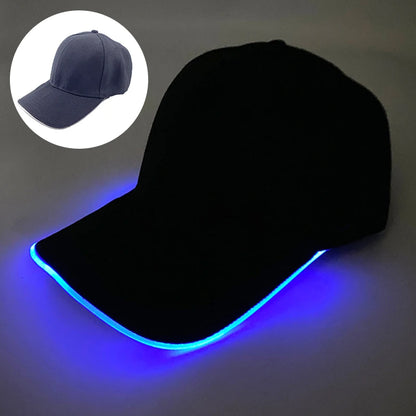 Модерна светеща бейзболна шапка с LED осветление, хип-хоп шапка за бар и клуб, флуоресцентна шапка за мъже и жени, DJ танци, парти аксесоари и костюм costume