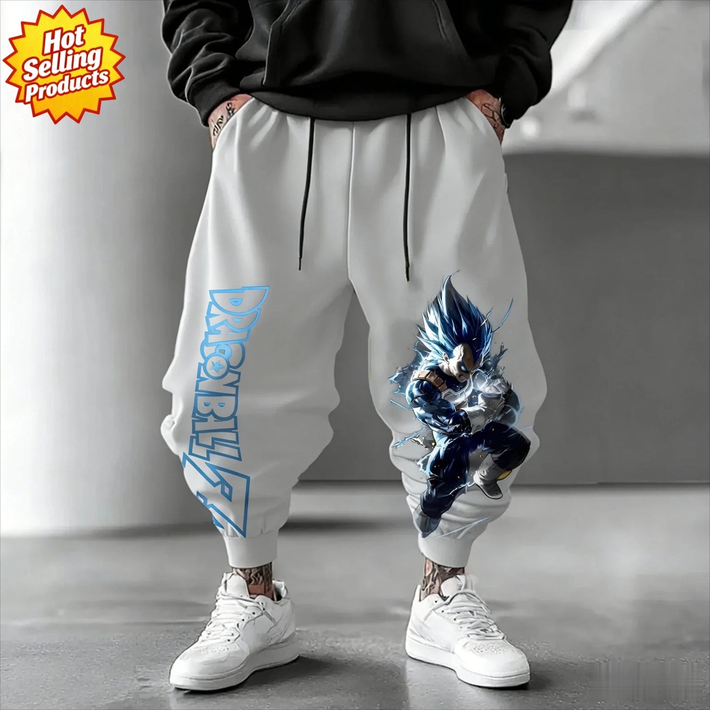 2026 Dragon Ball Vegeta Multi-color Leg Trousers Men's Women's Retro Trend Versatile Sports Jogging Fitness Outdoor Sports Wear