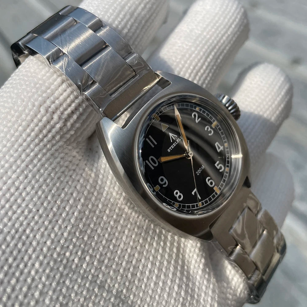 STEELFLIER Official SF745 Luxury Small Quartz Watch Super Luminous VH31 Mute Movement 20Bar Waterproof Unisex Fashion Dive Watch