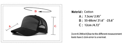 Letnia czapka baseballowa z 7 panelami, modne czapki hip-hopowe z siateczką, męskie czapki typu trucker, czapki z daszkiem, czapki typu hardtop, czapki typu snapback, damskie, unisex, fajne, nowa marka